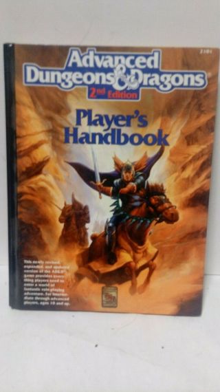 Advanced Dungeons And Dragons 2nd Edition Players Handbook 2201 Rare