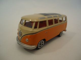 Corgi Rare Volkswagen Vw Samba Bus Van Microbus Toy Cream - Orange
