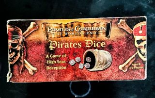 Pirates of the Caribbean At World’s End Liars Dice Game.  missing one dice 2