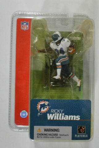 Mcfarlane Nfl 3 Inch Mini Ricky Williams Miami Dolphins 34 Series 1 (2004)