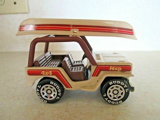Vintage Buddy L.  Jeep Renegade With Canoe 1984
