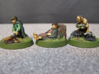 Games Workshop Lord of the Rings Frodo,  Sam,  Gollum,  metal,  painted 4