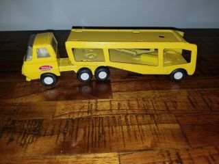 Vintage Tonka Small 9 1/2 " Car Carrier,  Hauler Car Transport 55230
