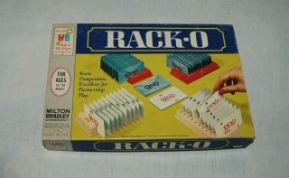 Vintage Racko Card Game By Milton Bradley Rack - O 1961 - Complete
