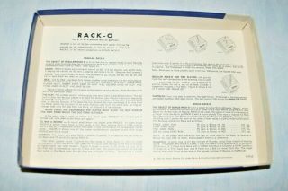Vintage RACKO Card Game By Milton Bradley RACK - O 1961 - Complete 4