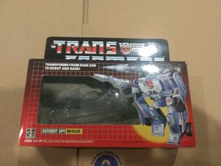 Transformers G1 Mirage Box Ko