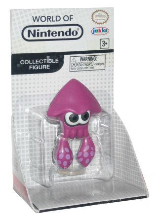 World Of Nintendo Splatoon Purple Squid Calamar Figure