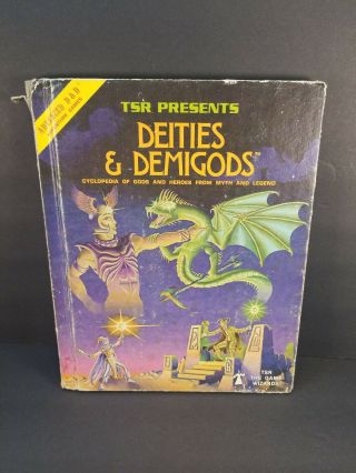 Dieties & Demigods Advanced Dungeons & Dragons 1980 Tsr 128 Pages Rough Cover