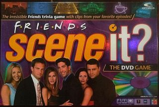 Friends Scene It? Dvd Trivia Game 2005 Mattel 100 Complete