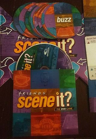 Friends Scene It? DVD Trivia Game 2005 Mattel 100 Complete 5