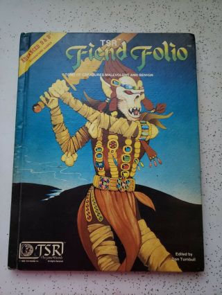 Tsr Advanced Dungeons & Dragons Fiend Folio - 1981 1st Ed.
