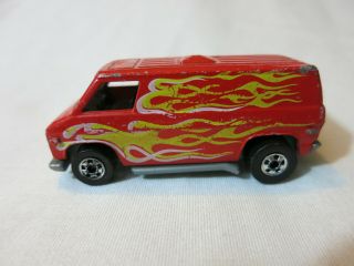 Vintage 1974 Red Van With Yellow Flames Mattel Hot Wheels Malaysia