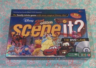 Disney Scene It? 2nd Edition The Dvd Game - Very Good Complete Pixar Board