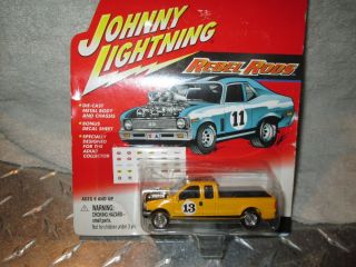 F250 F F150 Rebel Rods Yellow 13 Johnny Lightning 1/64 Nifty 250 Ford Truck P U