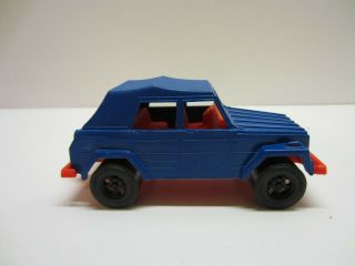 Vtg Old Plastic Red Blue The Thing Vw Volkswagen Strombecker Car Toy
