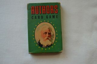 Vintage Whitman Authors Card Game