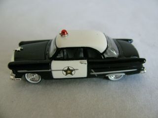 Cmw Mini Metal 1/87 Ho Scale Black 1953 Ford Police Sheriff Patrol Car Ex