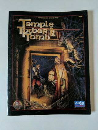 Temple Tower & Tomb Advanced Dungeons Dragons 2nd Edition Tsr 9448 D&d