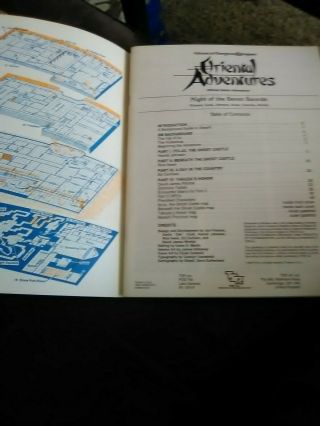 NIGHT OF THE SEVEN SWORDS OA2 AD&D 1st Edition Oriental Adventures 2