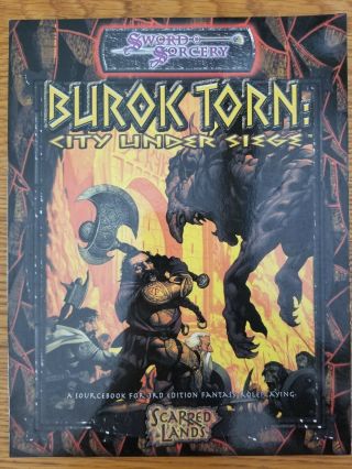 Burok Torn: City Under Siege Sword & Sorcery D&d 3rd Edition D20