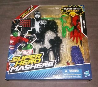 Marvel Hero Mashers Venom Action Figure Carnage Arm And Blaster Rare