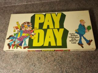 Vintage 1975 Payday Board Game Parker Brothers 100 Complete