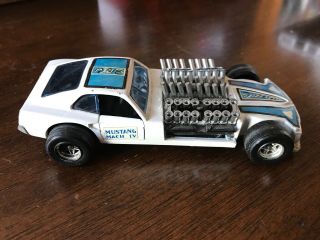 Politoys M27 Mustang Mach Iv Made In Italy Die Cast Metal Vintage White Car