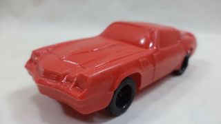 1970 - 81 Chevrolet Camaro Z - 28 Red Plastic Toy Promo Model Car Ertl Cake Topper