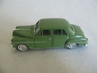 Cmw Mini Metal 1/87 Ho Scale Green 1950 Chrysler Desoto 4 - Door Sedan Ex