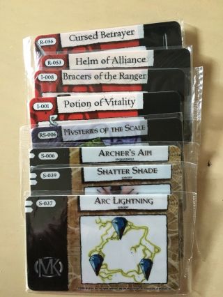 8 Mage Knight Relic/item And Spell Cards