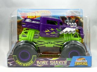 Hot Wheels Monster Trucks Bone Shaker 1:24 Scale Purple