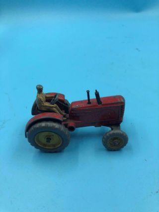 Dinky Toys Massey Harris Red Tractor 27a