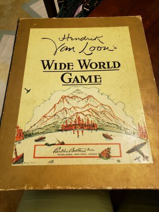 Wide World Game 1933 Hendrik Van Loon Parker Brothers