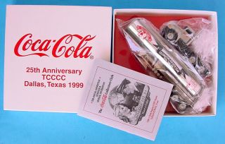 1999 Coca - Cola Collectors Club 25th Anniversary Winross 1/64 Truck & Trailer Mib