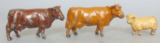 Dinky Toys Cows And Sheep Figures