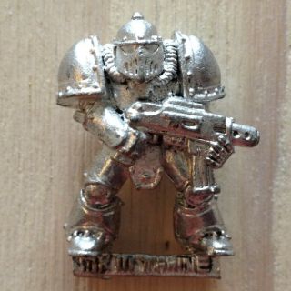 Warhammer 40,  000 Metal Space Marine In Mk3 Armor Iron Mark Iii Mk 3 Horus Heresy
