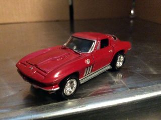1965 Vette Chevy Red Stingray Corvette Johnny Lightning 1/64 Loose
