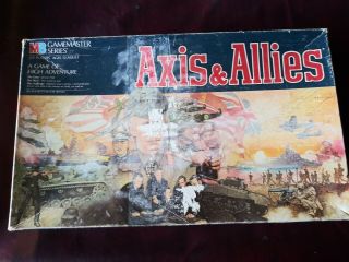 Axis & Allies Board Game Milton Bradley 1987