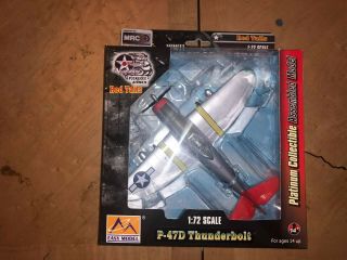 Easy Model Wwii Aircraft Series Red Tails P - 47d Thunderbolt 1:72 Diecast