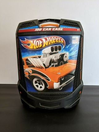 Hot Wheels 100 Car Rolling Carry Case Wheeled Toy Car Storage Box Suitcase Style