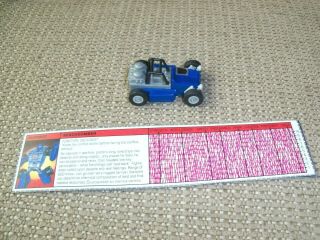 Vintage 1985 Hasbro G1 Transformers Beachcomber 100 Complete Jeep W/ Stats Card