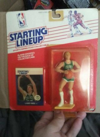 Larry Bird 1988 Starting Lineup Rookie Figure,  Card Celtics Kenner