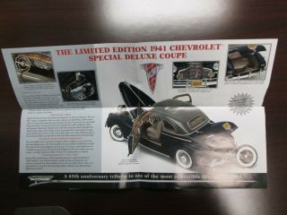 Danbury Paperwork 1941 Chevy Special Deluxe Coupe LE 4