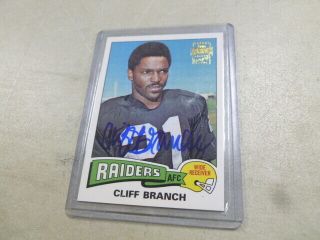 2001 Topps Archive Cliff Branch Autograph