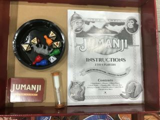Jumanji The Game in Real Wooden Box Missing Decoder 4