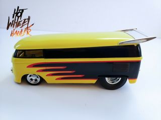 Hot Wheels 1999 Customized Vw Drag Bus 1/18 Scale Yellow And Black