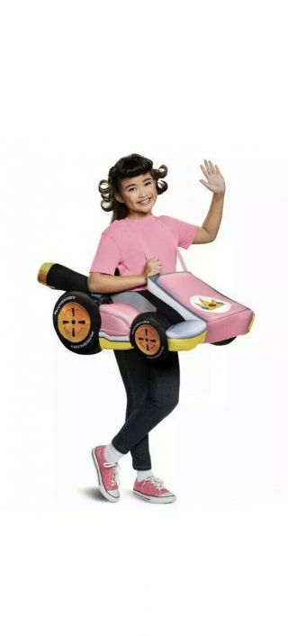 Mario Kart Princess Peach Ride In Costume Pink Nintendo One Size Halloween