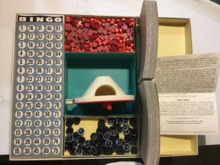 Vintage 1963 Parker Brothers Bingo with Automatic Selector Game - Complete 3
