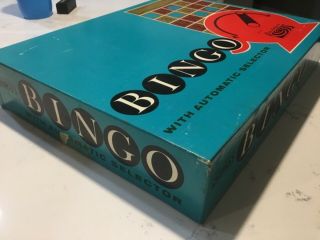 Vintage 1963 Parker Brothers Bingo with Automatic Selector Game - Complete 4