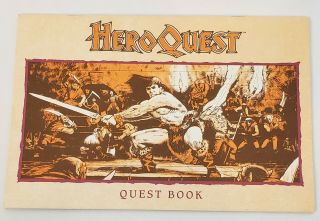 Heroquest Quest Book Replacement Part Vintage Milton Bradley Board Game